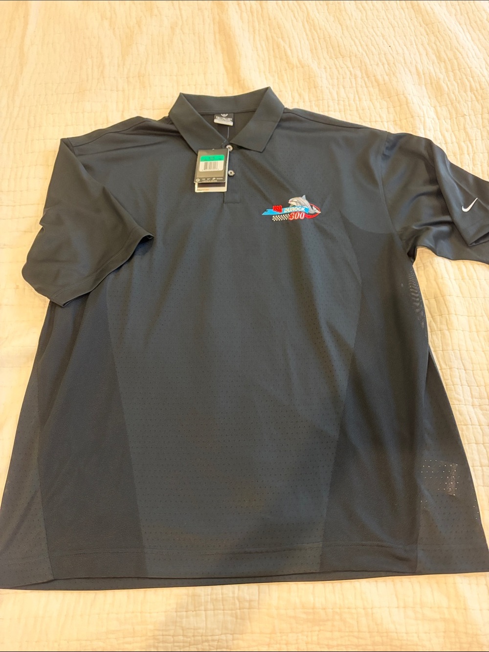 NWT Men’s Nike Golf Fit Dry Polo with embroidered Durock 300 logo